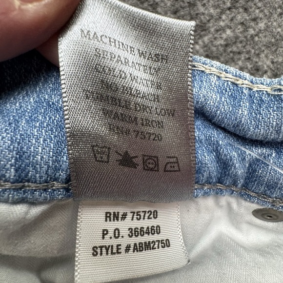 BKE Buckle Carter Straight Mens 30S 30X30 Thick Stitch Stretch Blue Denim Jeans - Picture 15 of 16